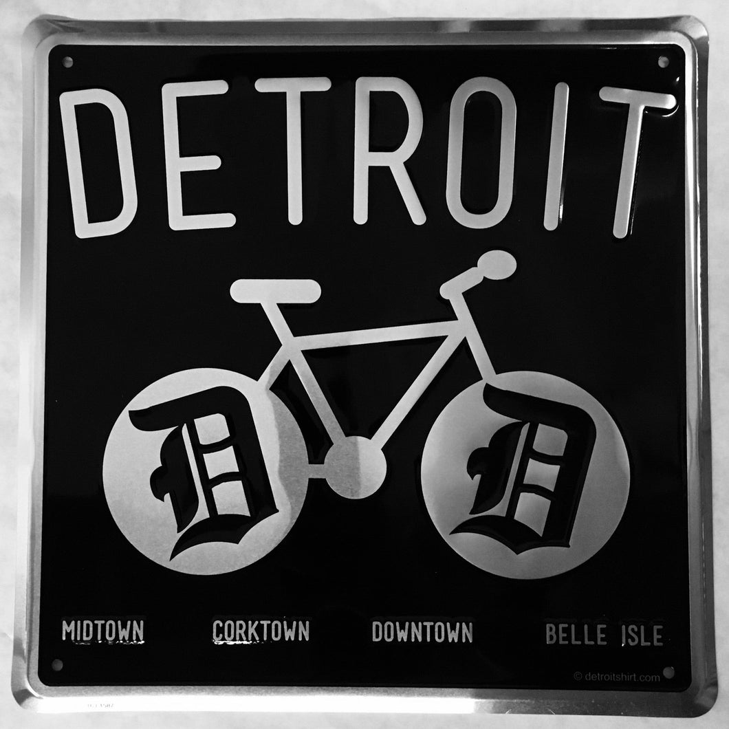 Metal Sign - Detroit Bike