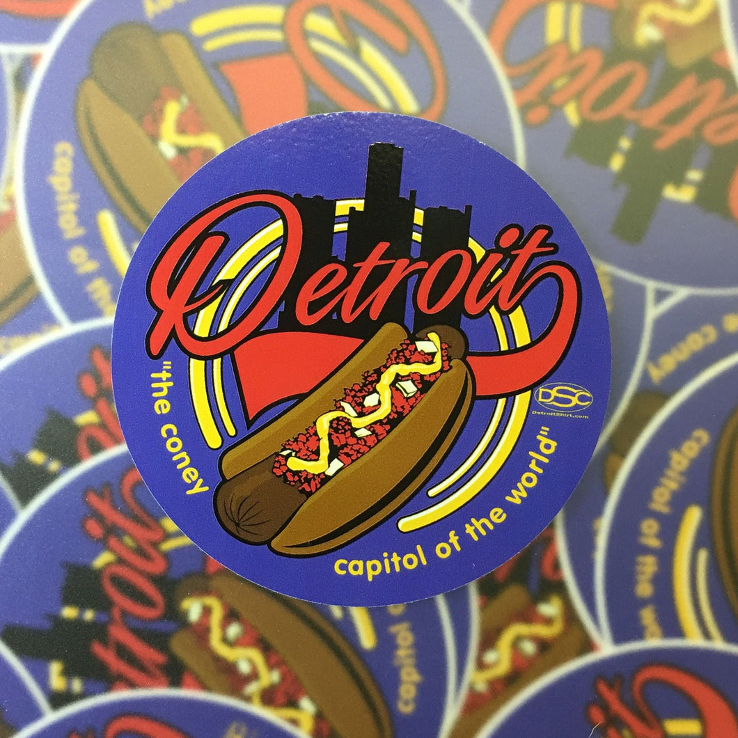 Sticker - Detroit Coney Capital - Blue